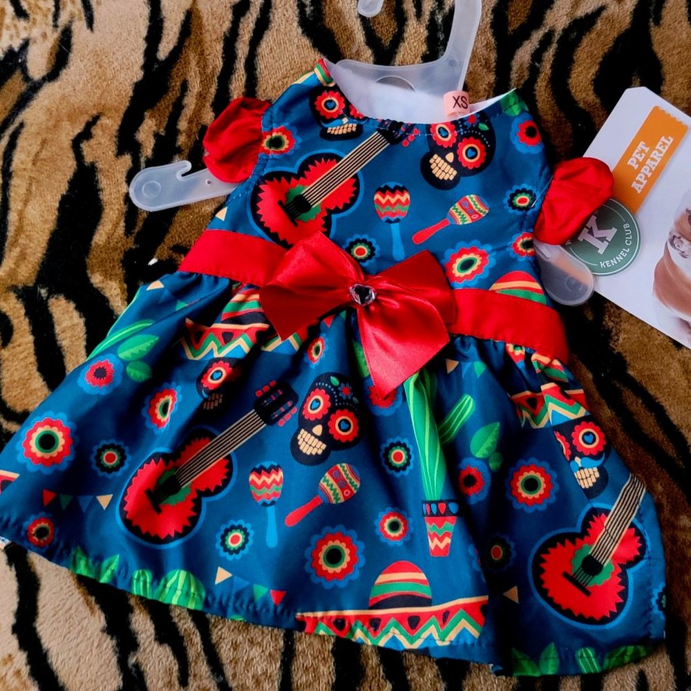Pet Dress Dog or Cat Fiesta sz. sm and med ea. New w/ Tag! - Picture 1 of 3